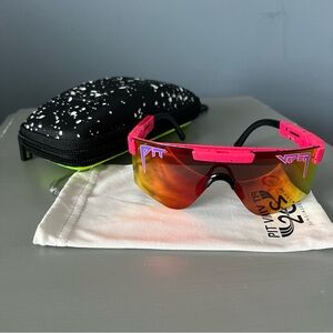 Authentic Pit Vipers Youth (XS) in “The Radical” Style with Hard Zipper Case